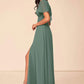 Jessie V-Neck Sleeveless A-Line/Princess Floor Length Natural Waist Bridesmaid Dresses