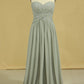 2024 Plus Size Sweetheart A Line Mother Of The Bride Dresses With Ruffles Chiffon Floor Length