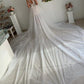 A Line Appliques Ivory Open Back Wedding Dresses Long Beach Bridal SJSP2PKLXCG
