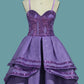 A Line Lace High Low Homecoming Dress Sweetheart Bling-Bling
