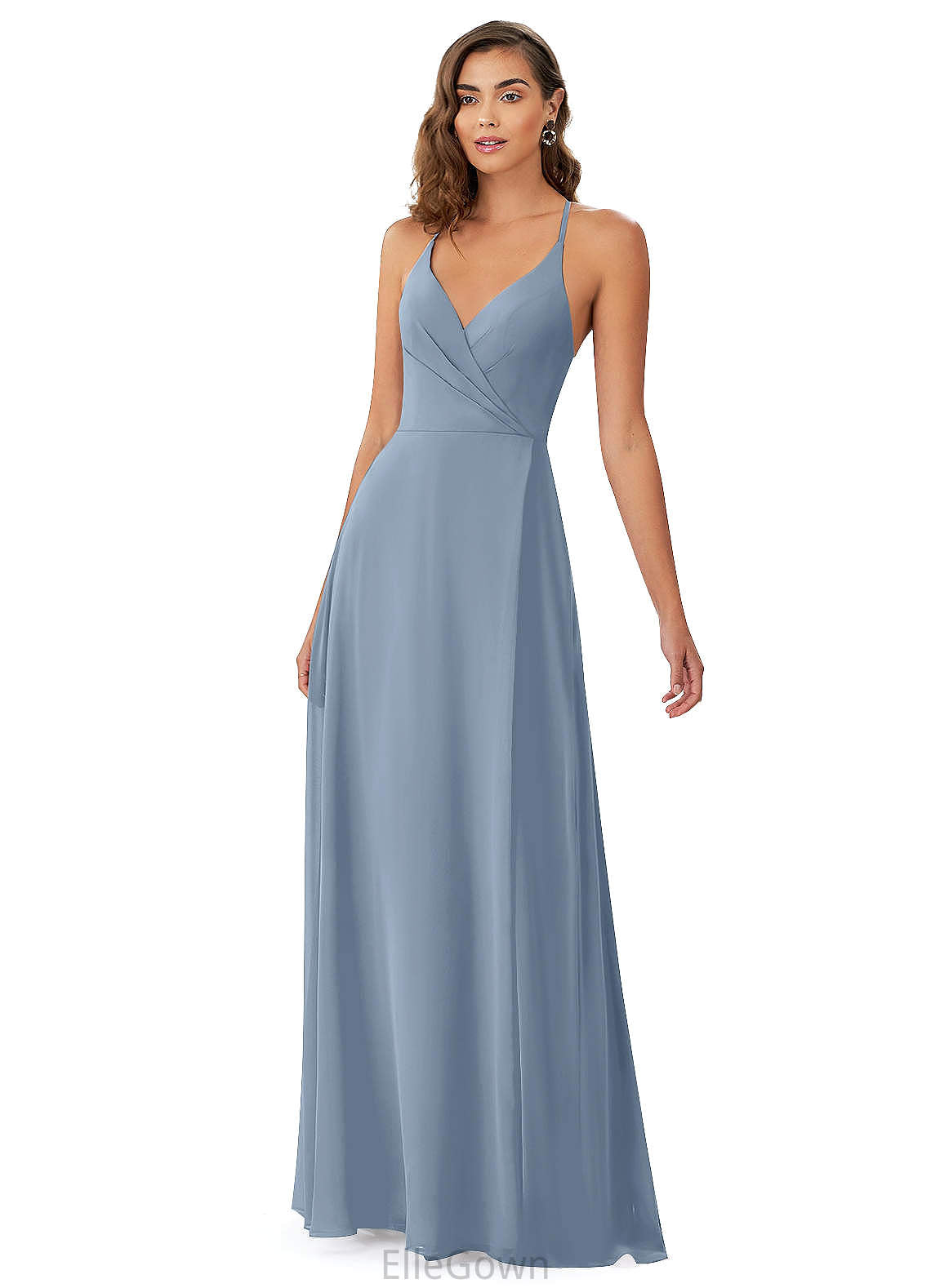 Jaylene Halter Floor Length Natural Waist A-Line/Princess Sleeveless Bridesmaid Dresses