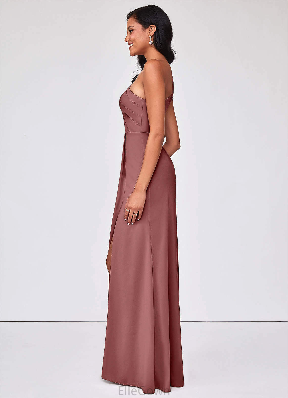 Ryann Floor Length Natural Waist A-Line/Princess Scoop Sleeveless Bridesmaid Dresses