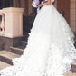 Sweetheart Wedding Dresses A Line Tulle With Handmade Flower