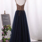 New Arrival Prom Dresses Spaghetti Straps Tulle A Line Zipper Up