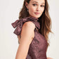 Lilianna A-Line/Princess Floor Length Sleeveless Natural Waist V-Neck Bridesmaid Dresses