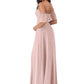 Stephany Spaghetti Staps Natural Waist Floor Length Sleeveless A-Line/Princess Bridesmaid Dresses
