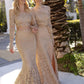 Glenda Sequins Scoop Floor Length Sleeveless Natural Waist Trumpet/Mermaid Bridesmaid Dresses