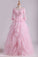 Scoop Half Sleeve A Line Mother Of The Bride Dresses With Applique Tulle
