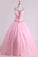 Scoop Quinceanera Dresses Tulle With Beads And Ruffles Floor Length