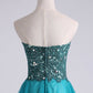 Homecoming Dress Sweetheart A Line With Applique And Beads
