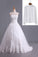 Muslim Wedding Dresses A Line High Neck Tulle With Applique Court Train