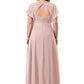 Autumn Sleeveless V-Neck A-Line/Princess Floor Length Natural Waist Bridesmaid Dresses