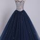 Bicolor Quinceanera Dresses Sweetheart Ball Gown Floor-Length Beaded Bodice