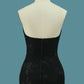 New Arrival Black Mermaid Lace Prom Dresses Sweetheart With Sweep Train