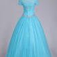 Quinceanera Dresses Sweetheart Tulle With Beads And Ruffles Ball Gown