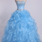Sweetheart Quinceanera Dresses Ball Gown Organza With Beading