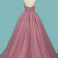 2024 Simple Style Prom Gown High Neck A-Line Sweep Train New Arrival