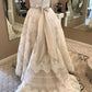 Plus Sizes Ivory Lace Open Back Long Modest Wedding Dresses Bridal Dresses