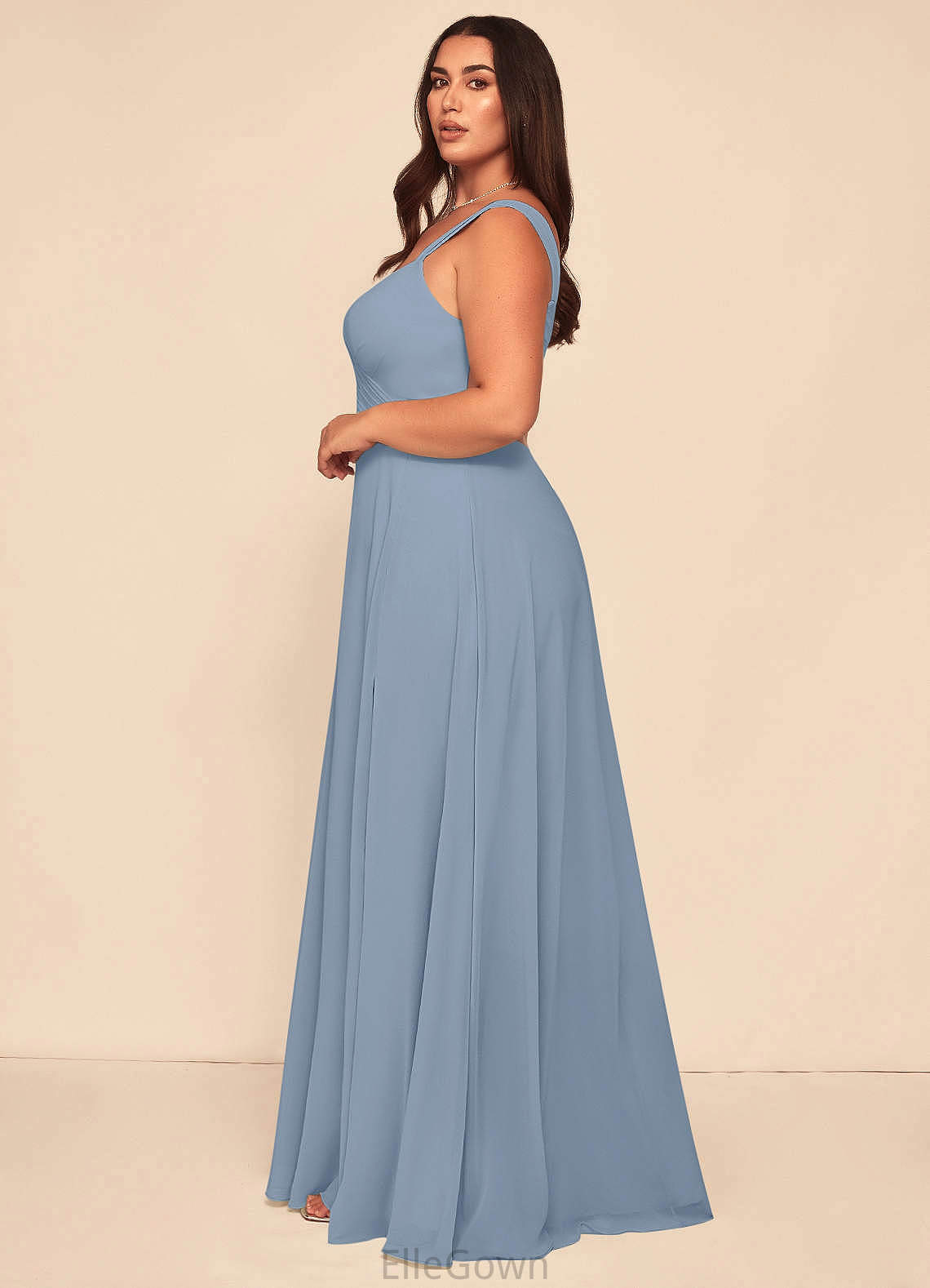 Mariana Floor Length Sleeveless A-Line/Princess Empire Waist Spaghetti Staps Bridesmaid Dresses
