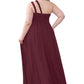 Karley Floor Length Scoop Natural Waist Sleeveless A-Line/Princess Bridesmaid Dresses