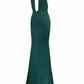 Green Mermaid Backless Prom Dresses,Sexy Evening Gowns For Teens