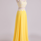 New Arrival Halter Prom Dresses A-Line With Applique Chiffon