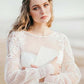 A Line See Through Long Sleeve Lace Appliqued Ivory Beach Wedding Dresses uk PW382