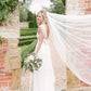 Romantic Wedding Dresses V-neck Open Back Beach Bridal Gown