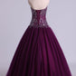 Ball Gown Sweetheart Quinceanera Dresses Beaded Bodice Floor Length Tulle