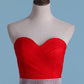 2024 Prom Dresses A-Line Sweetheart Sweep/Brush Tulle Zipper Back High Waist Line