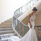 Spaghetti Straps Mermaid Wedding Dresses Spandex With Applique Court Train
