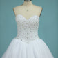 2024 Sweetheart Bridal Dresses Ball Gown Tulle White Zipper Back Floor-Length
