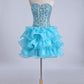 Homecoming Dresses Ball Gown Sweetheart Short/Mini With Rhinestones