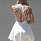 Sexy Open Back Straps Cocktail Dresses A Line Short/Mini