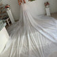 A Line Appliques Ivory Open Back Wedding Dresses Long Beach Bridal SRSP2PKLXCG