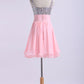 Homecoming Dresses Straps Chiffon Short With Beading