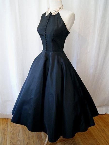 A-Line Sleeveless Tea-Length Judy Homecoming Dresses Dresses CD1622