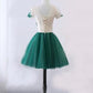 Chic A-Line Scoop Green Lace Nan Homecoming Dresses CD23858