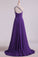 New Arrival Prom Dresses One Shoulder Chiffon A Line With Beading
