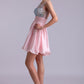 Lovely Homecoming Dresses A Line Scoop Chiffon Short/Mini