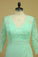 3/4 Length Sleeve Mother Of The Bride Dresses V Neck Chiffon With Applique
