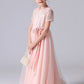 Cute Pink Tulle Sequins Flower Girl Dresses With Belt