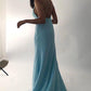 Sexy Red Spaghetti Straps V Neck Mermaid Prom Dresses, Long Evening Dress SRS15597