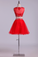 Homecoming Dresses Scoop Tulle Mini With Beading & Applique Two Pieces