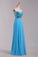 Blue Prom Dresses A Line Sweetheart Floor Length Chiffon Ship Today Under  200