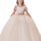 Ball Gown Flower Girl Dresses Scoop Short Sleeves Tulle With Applique