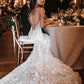 Charming Mermaid Sweetheart Lace Wedding Dresses with Appliques