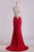 Prom Dresses Sheath Sweetheart Spandex With Slit And Applique Sweep Train