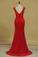 Open Back Sheath V Neck Prom Dresses Lace With Beading Sweep Train