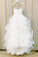 Sweetheart White Layers Long Ball Gown Spaghetti Strap Tulle Floor-length Wedding Dress JS215